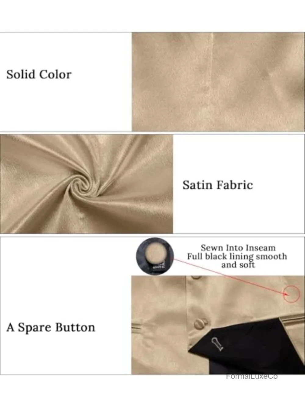 Mens Satin Suit Vest and Tie Set 8PCS Solid Waistcoat and Bowtie with Lapel Pin